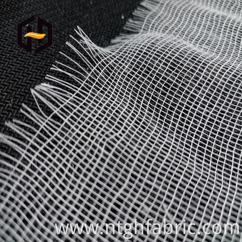 Scrim grid mesh lining fabric 